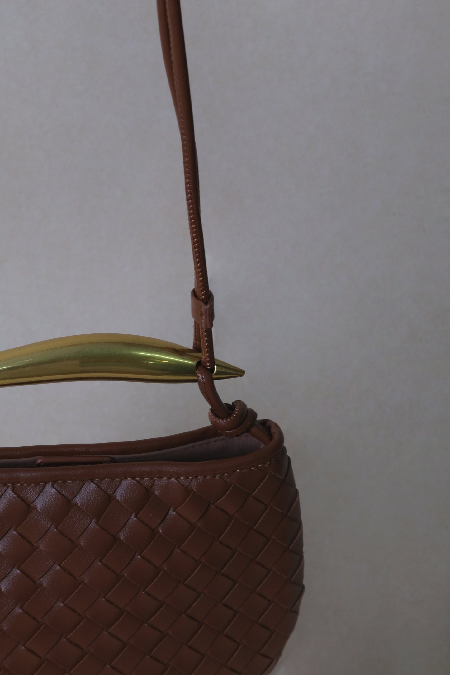 Mini Artisan Classic Dumpling Bag - Dark Shinny Chestnut