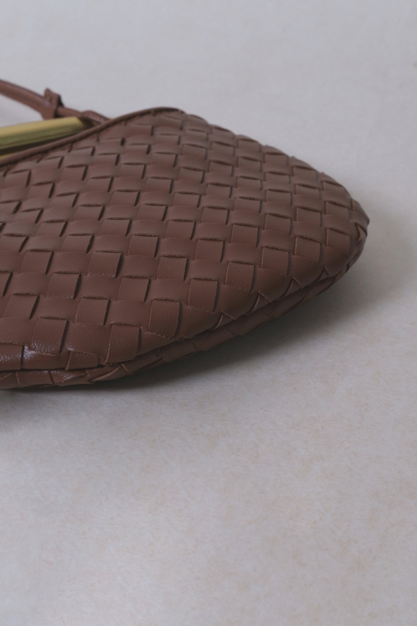 Mini Artisan Classic Dumpling Bag - Dark Shinny Chestnut
