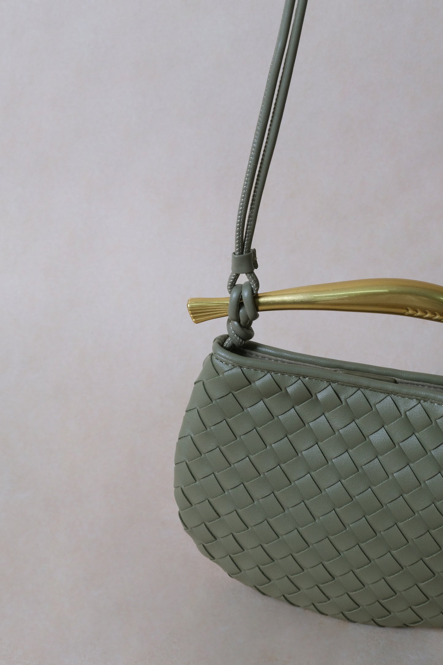 Mini Artisan Classic Dumpling Bag - Olive Green
