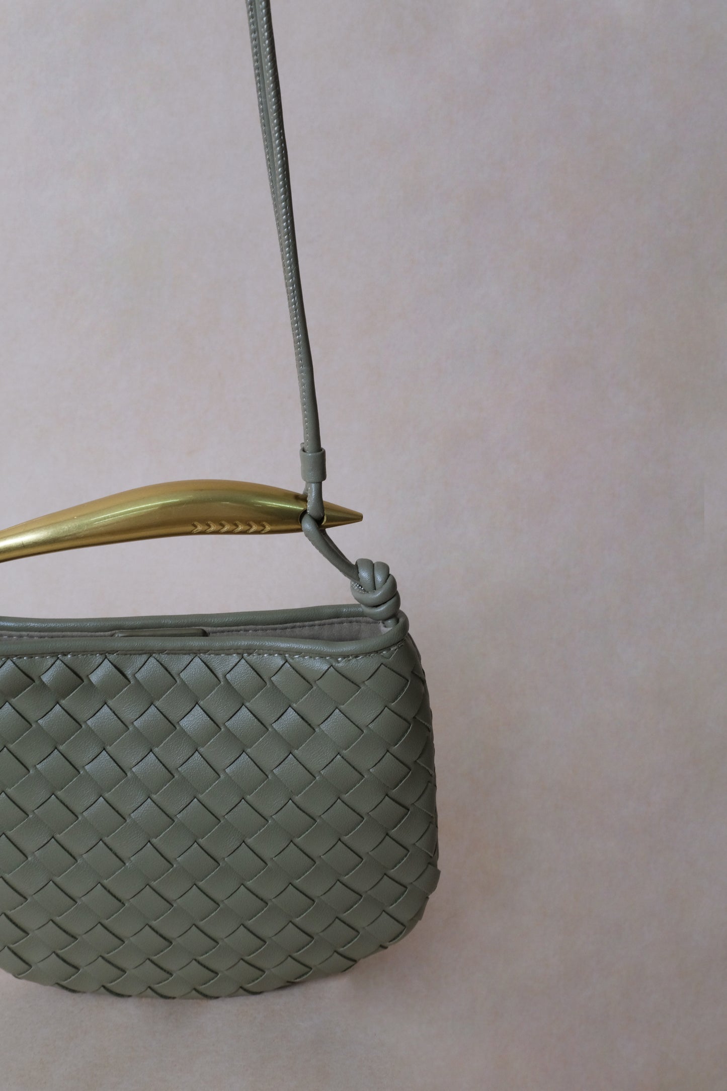 Mini Artisan Classic Dumpling Bag - Olive Green
