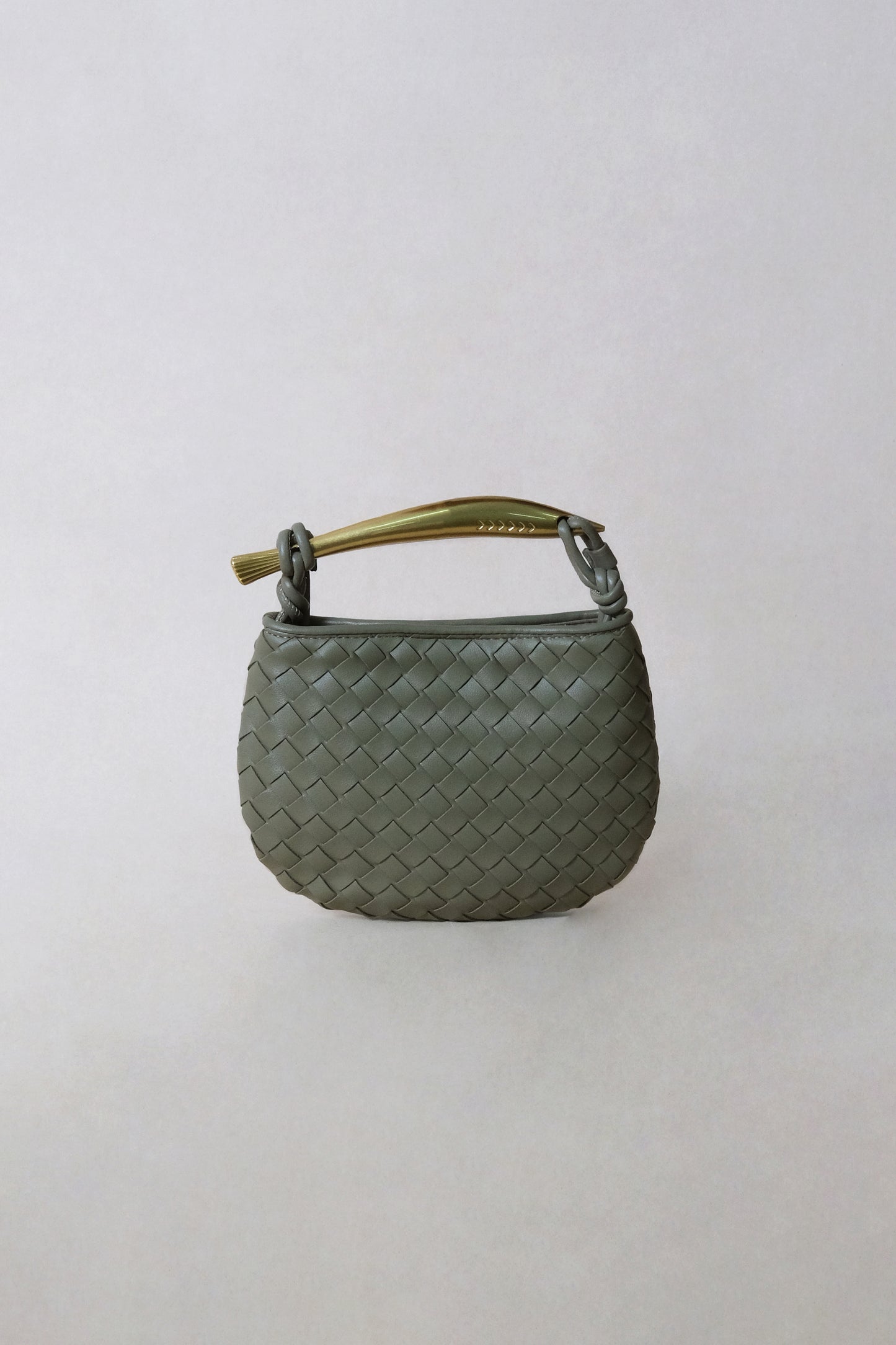 Mini Artisan Classic Dumpling Bag - Olive Green