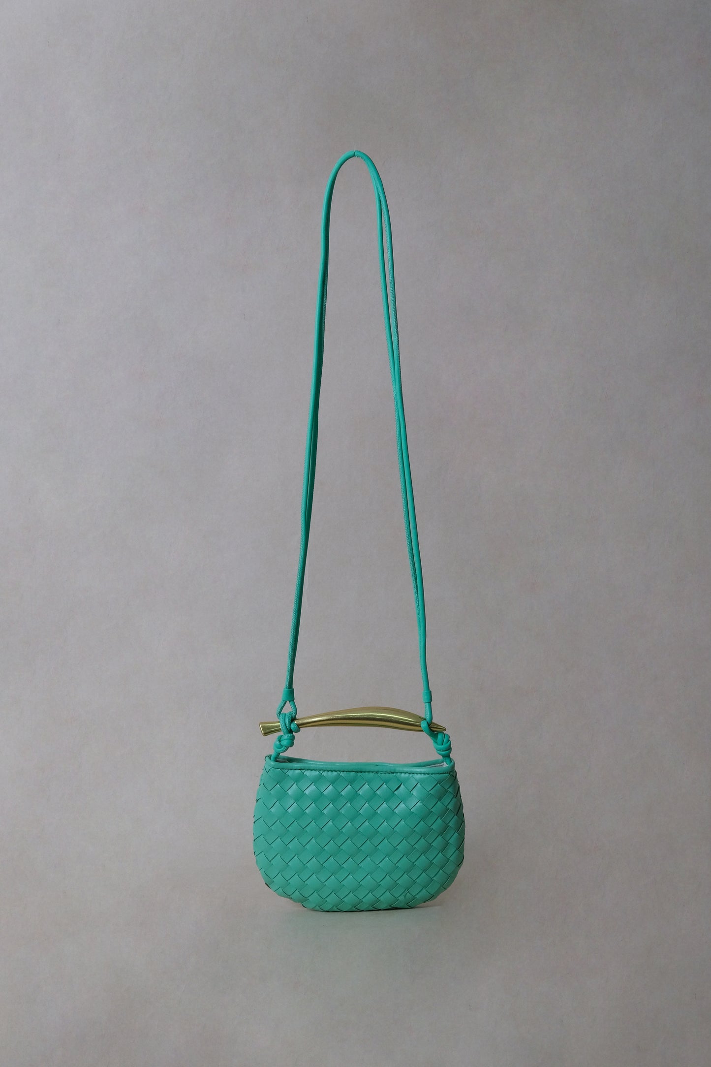 Mini Artisan Classic Dumpling Bag - Siren Green
