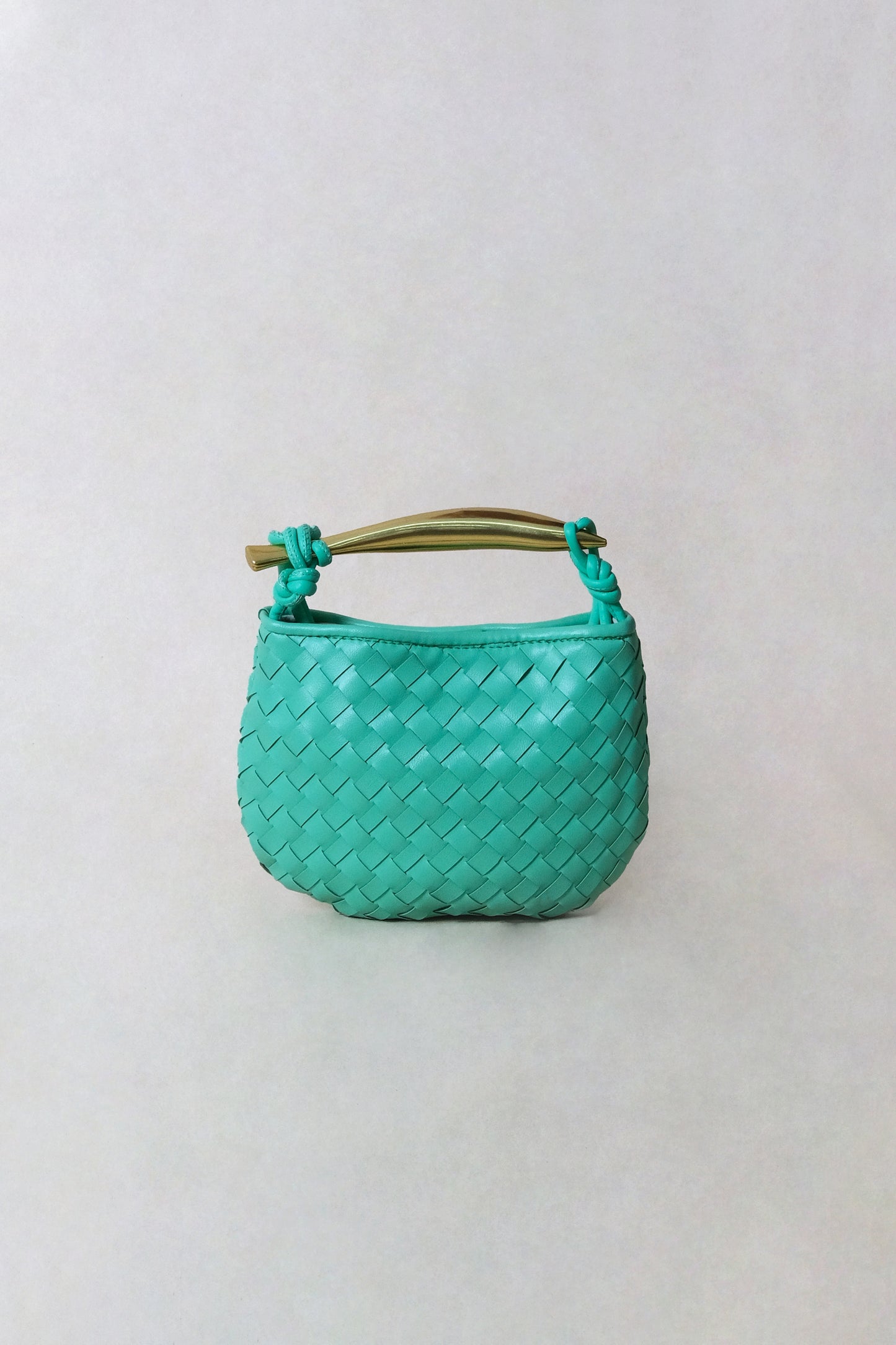 Mini Artisan Classic Dumpling Bag - Siren Green