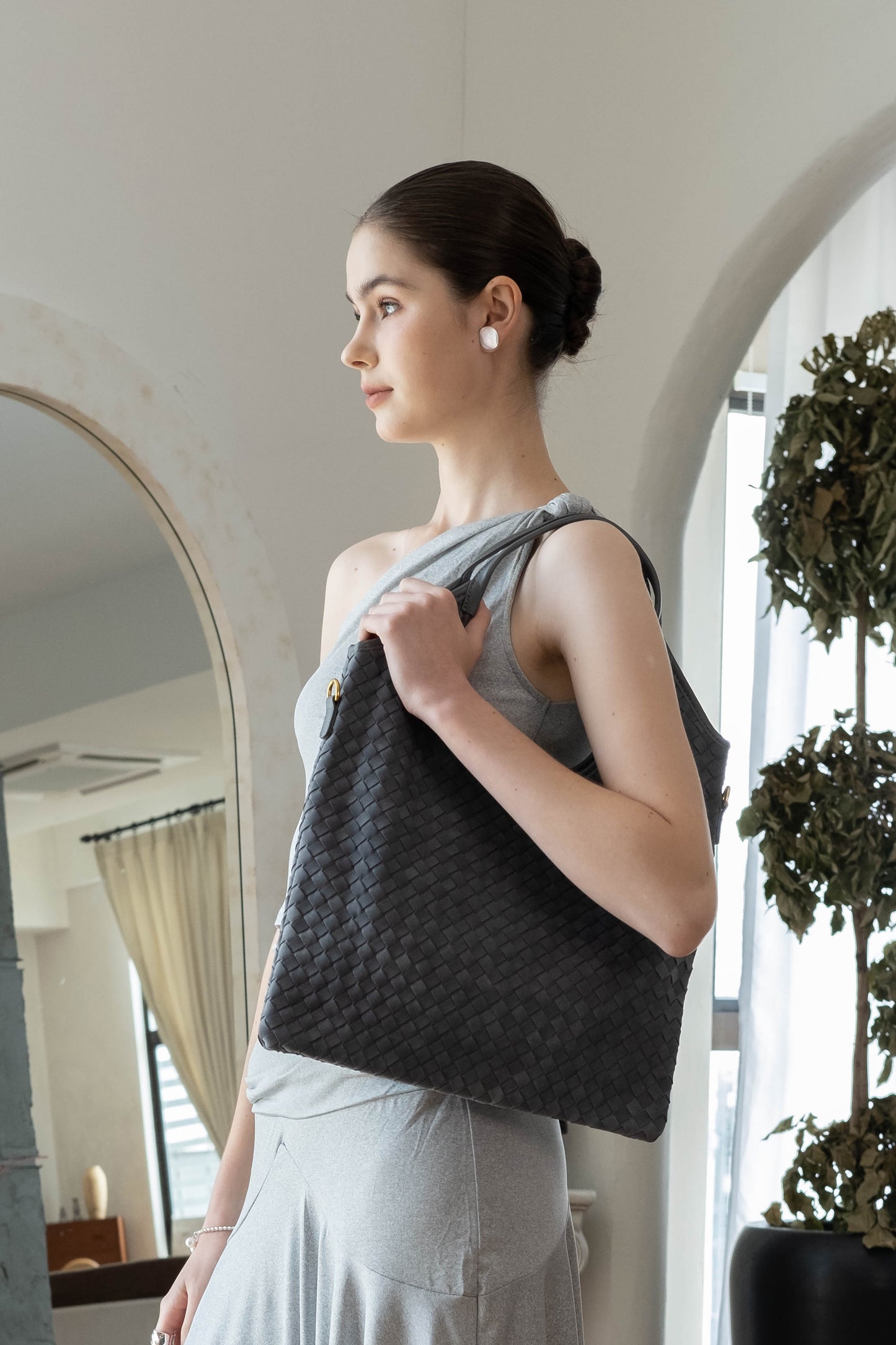 The Artisan Duo Tote - Warm Gray