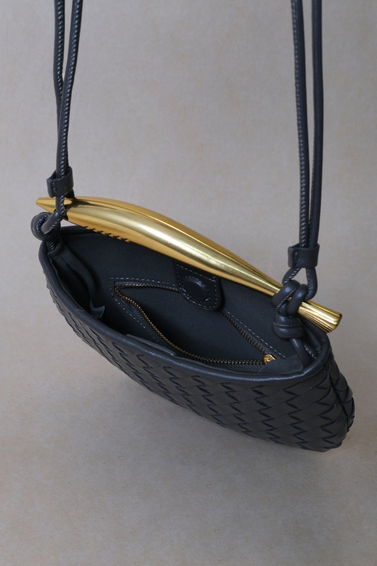 Mini Artisan Classic Dumpling Bag - Gunmetal Gray