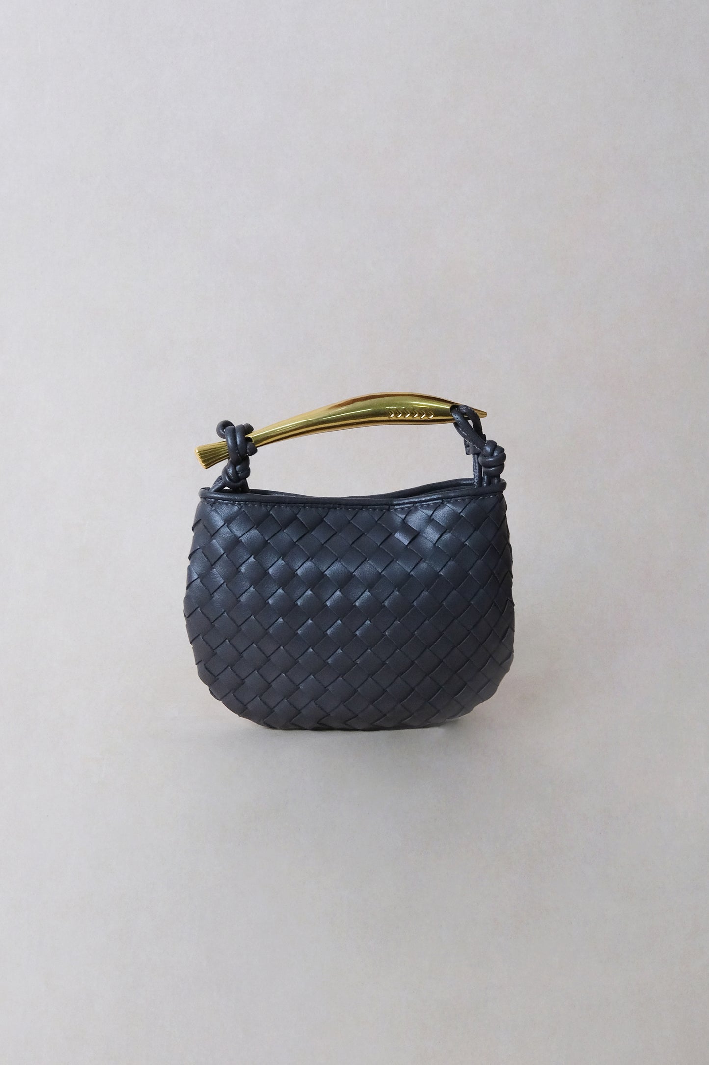 Mini Artisan Classic Dumpling Bag - Gunmetal Gray