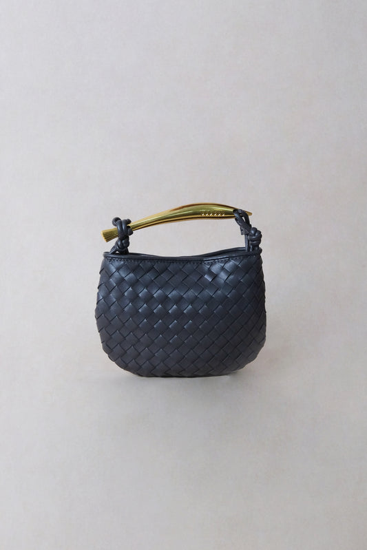 Mini Artisan Classic Dumpling Bag - Gunmetal Gray