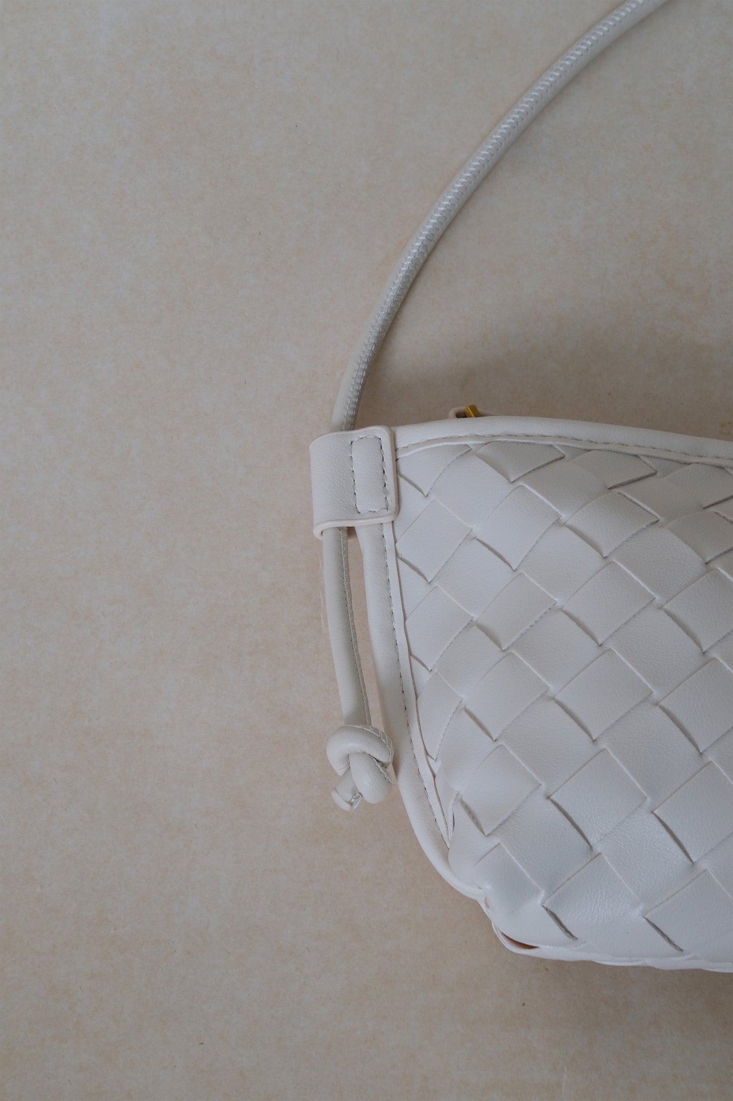 Mini Artisan Satchel - Cream White