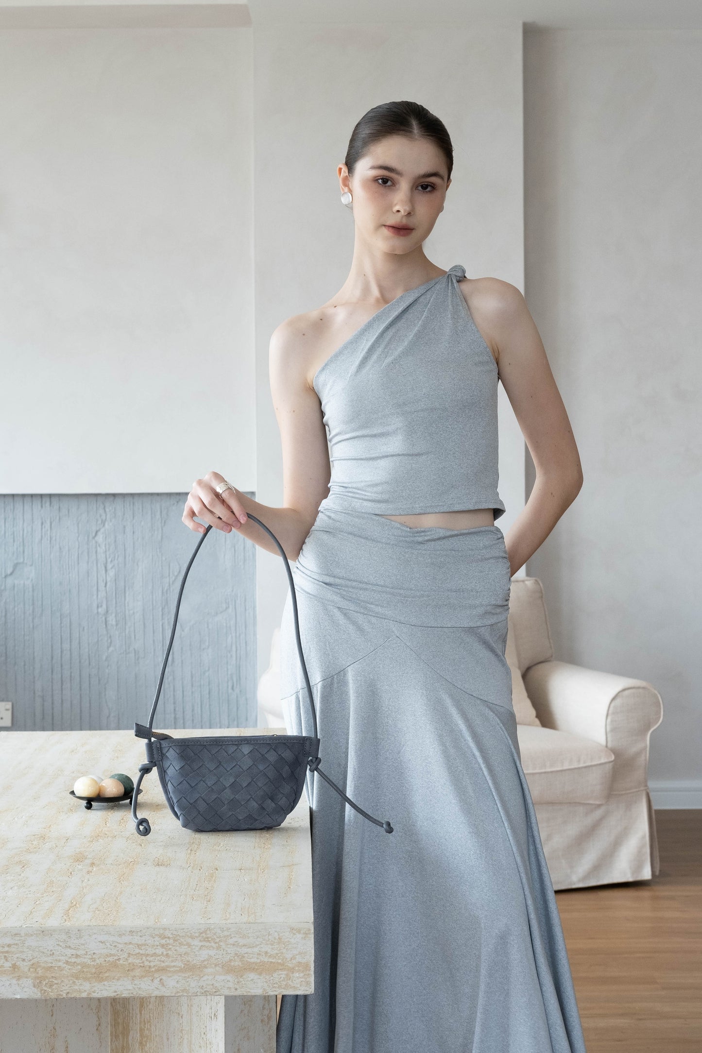 Mini Artisan Satchel - Warm Gray