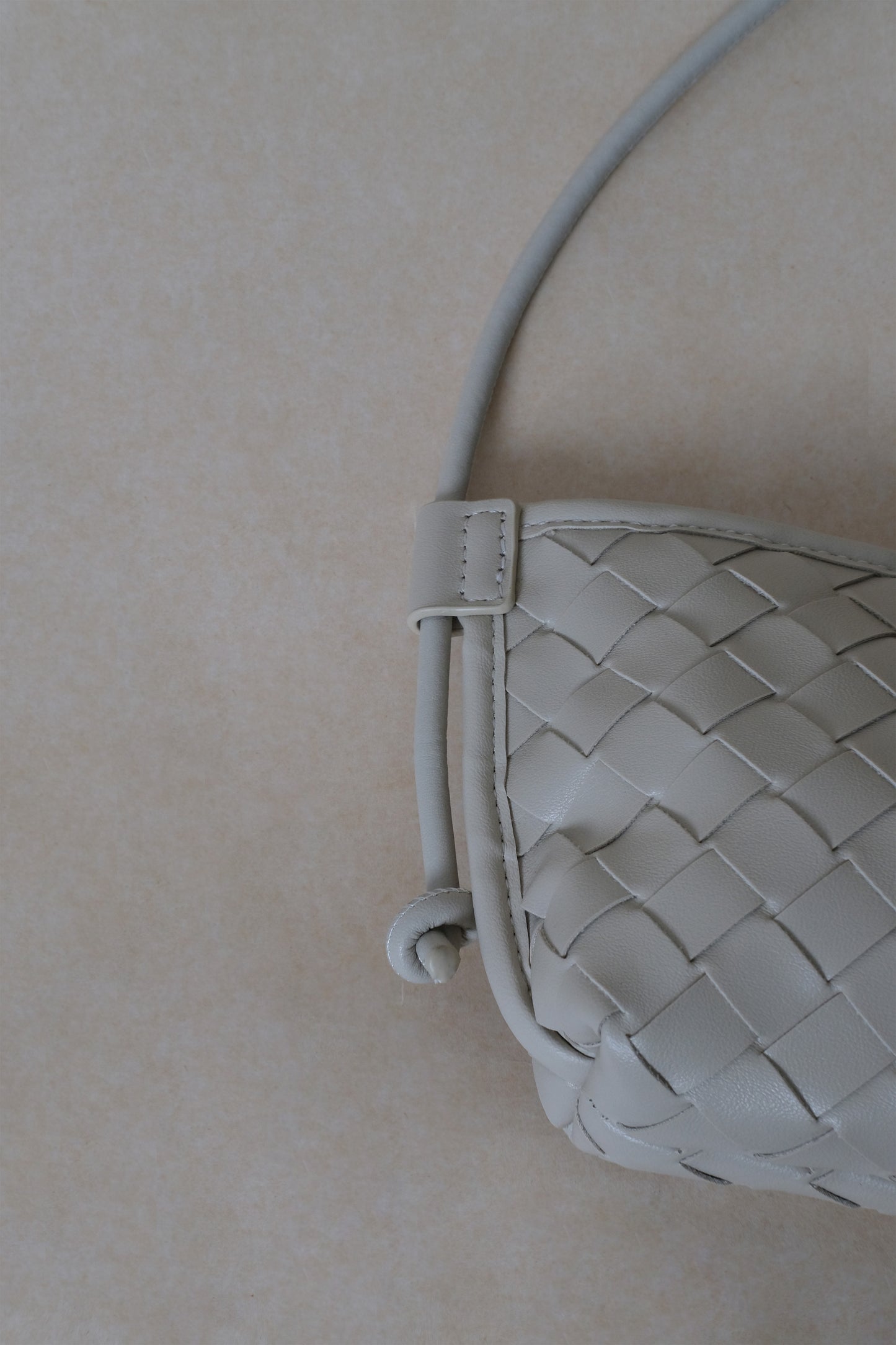 Mini Artisan Satchel - White Sand