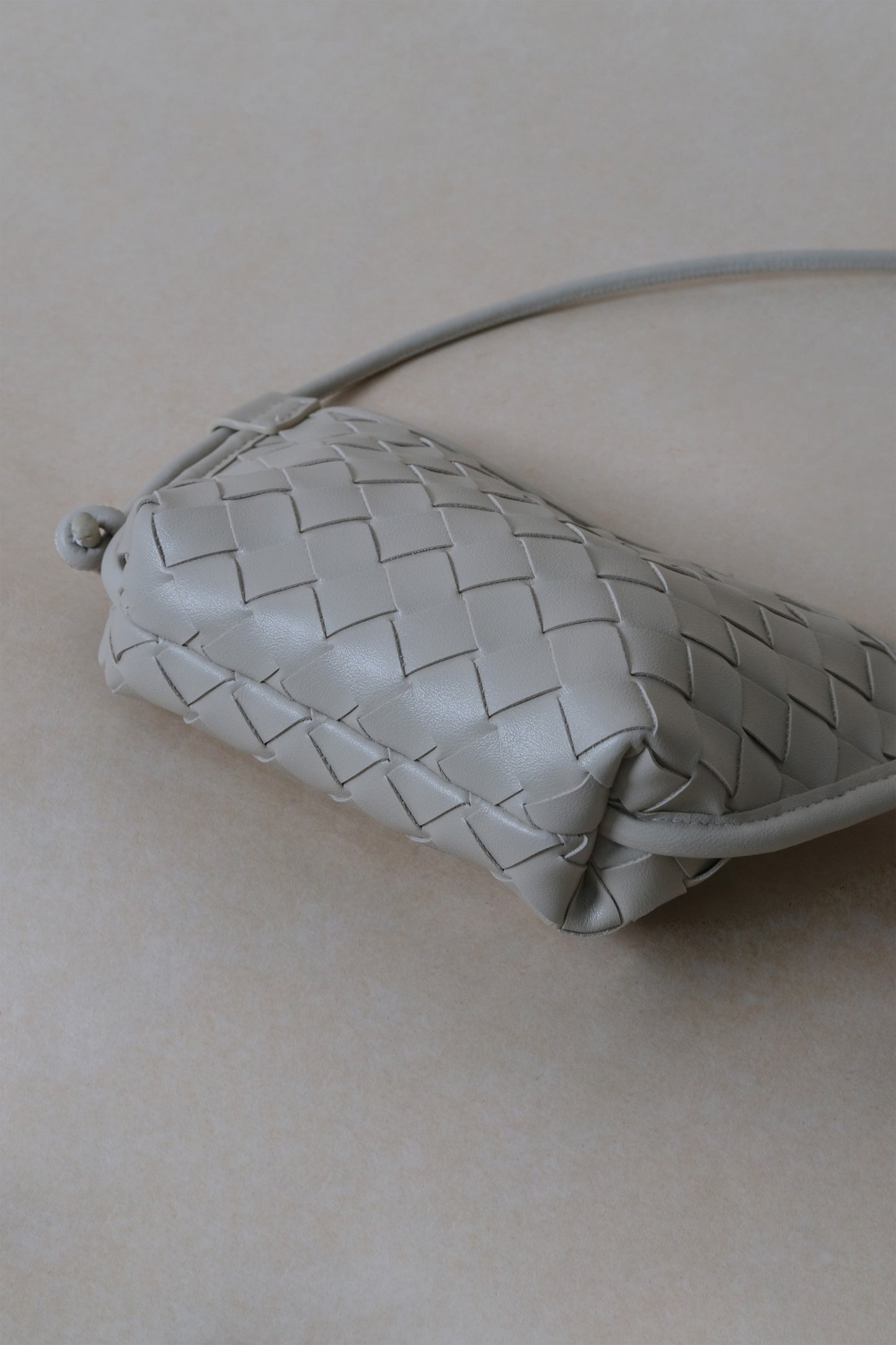 Mini Artisan Satchel - White Sand