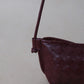 Mini Artisan Satchel - Shinny Wine Red