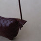 Mini Artisan Satchel - Shinny Wine Red