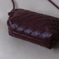 Mini Artisan Satchel - Shinny Wine Red