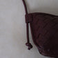 Mini Artisan Satchel - Shinny Wine Red