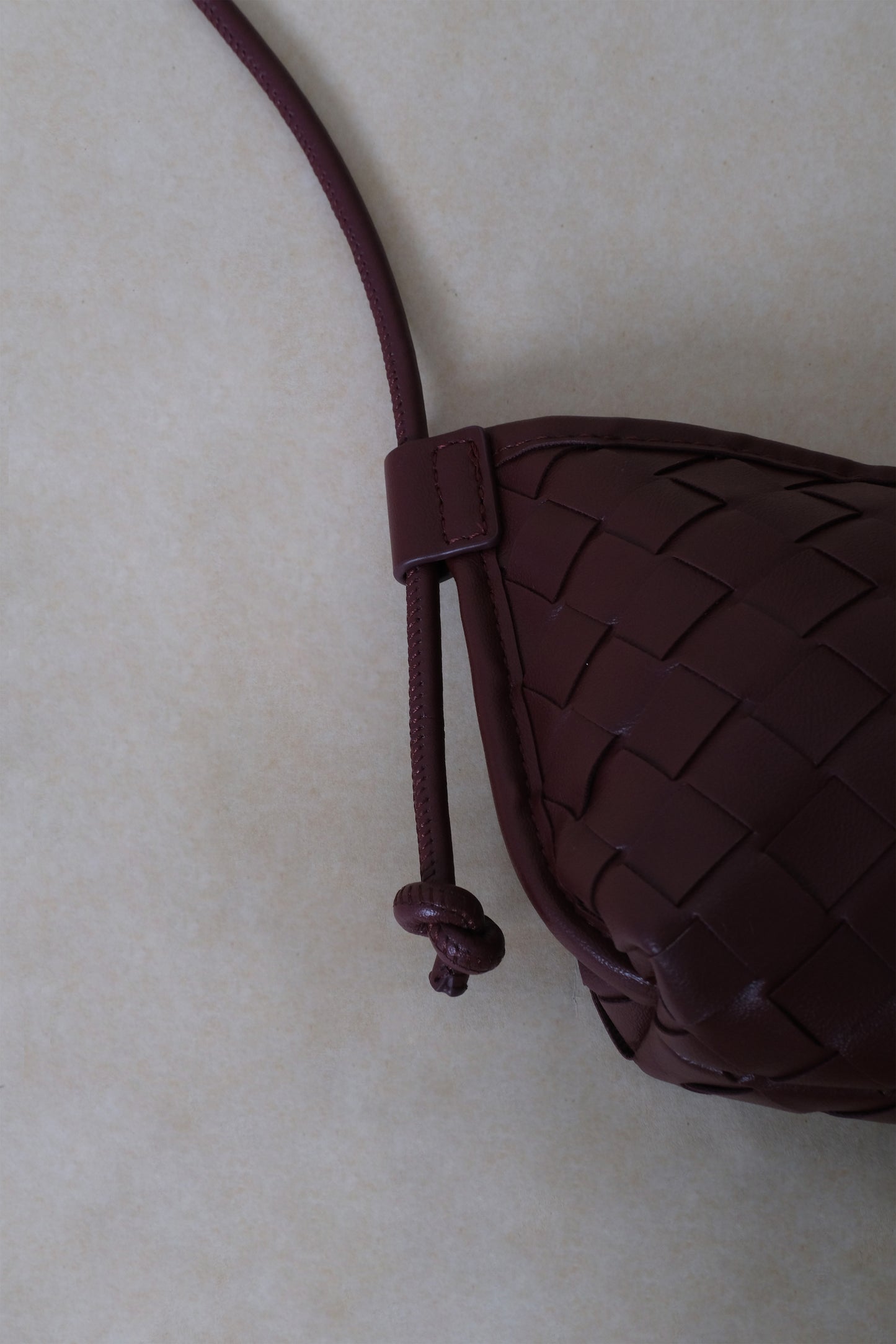 Mini Artisan Satchel - Shinny Wine Red