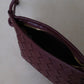 Mini Artisan Satchel - Shinny Wine Red