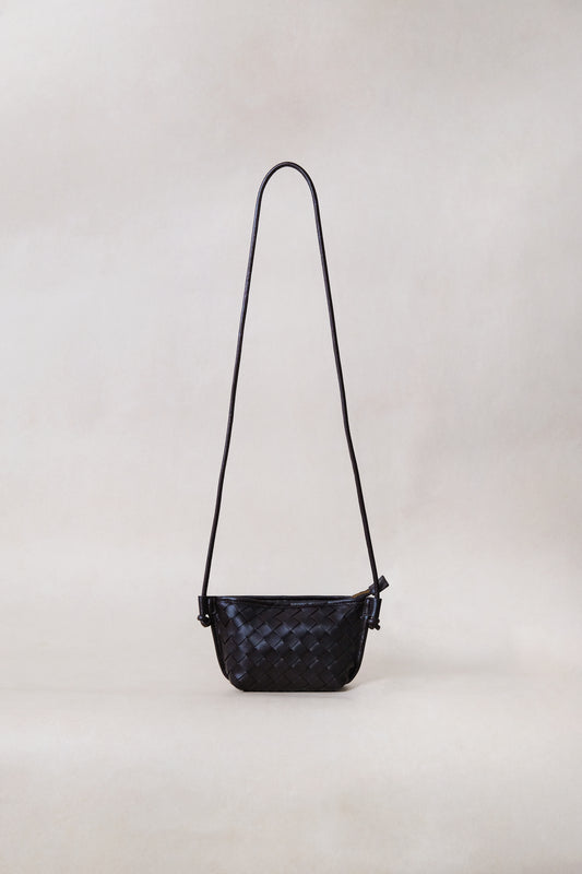 Mini Artisan Satchel - Shinny Black Currant