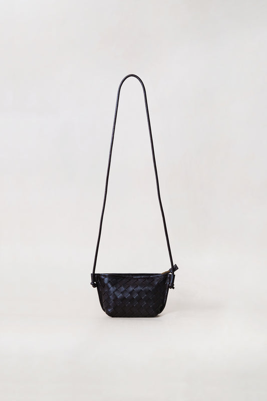 Mini Artisan Satchel - Shinny Black Currant