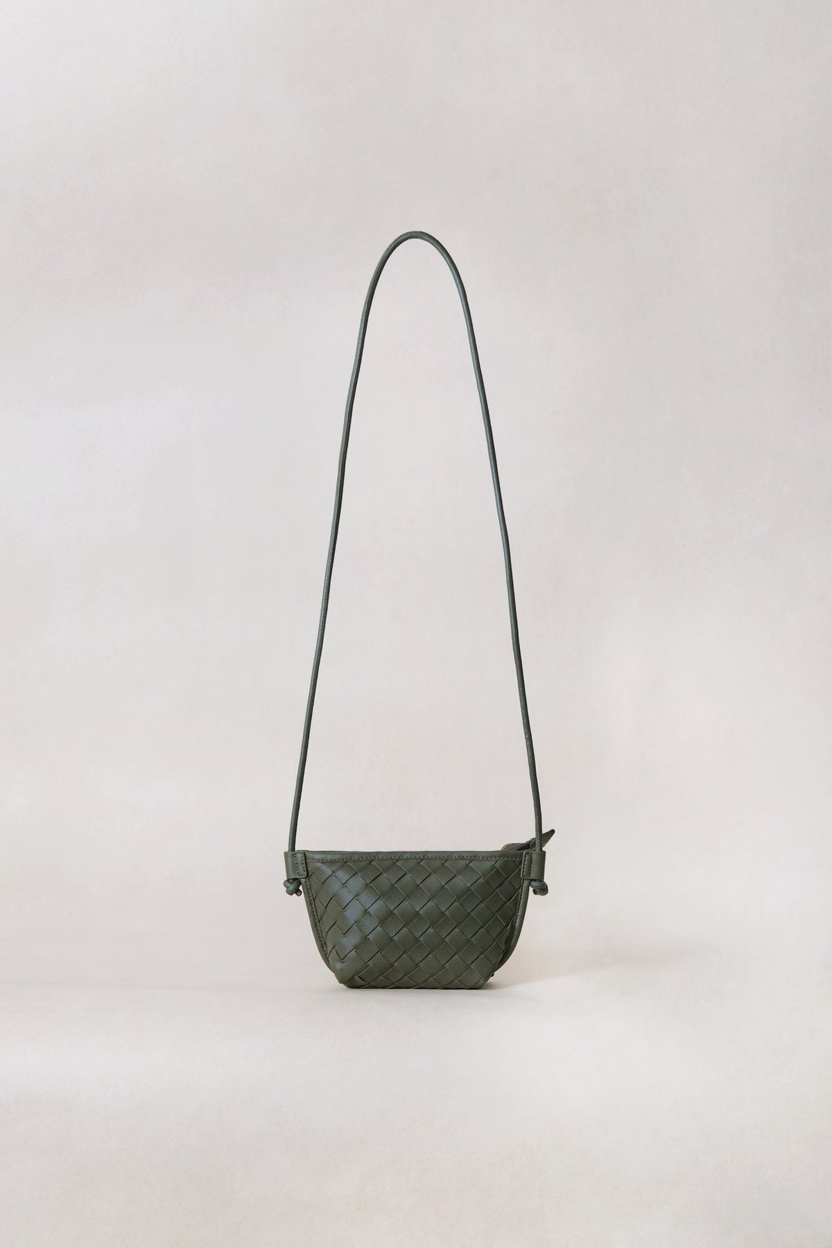 Mini Artisan Satchel - Shinny Olive Green