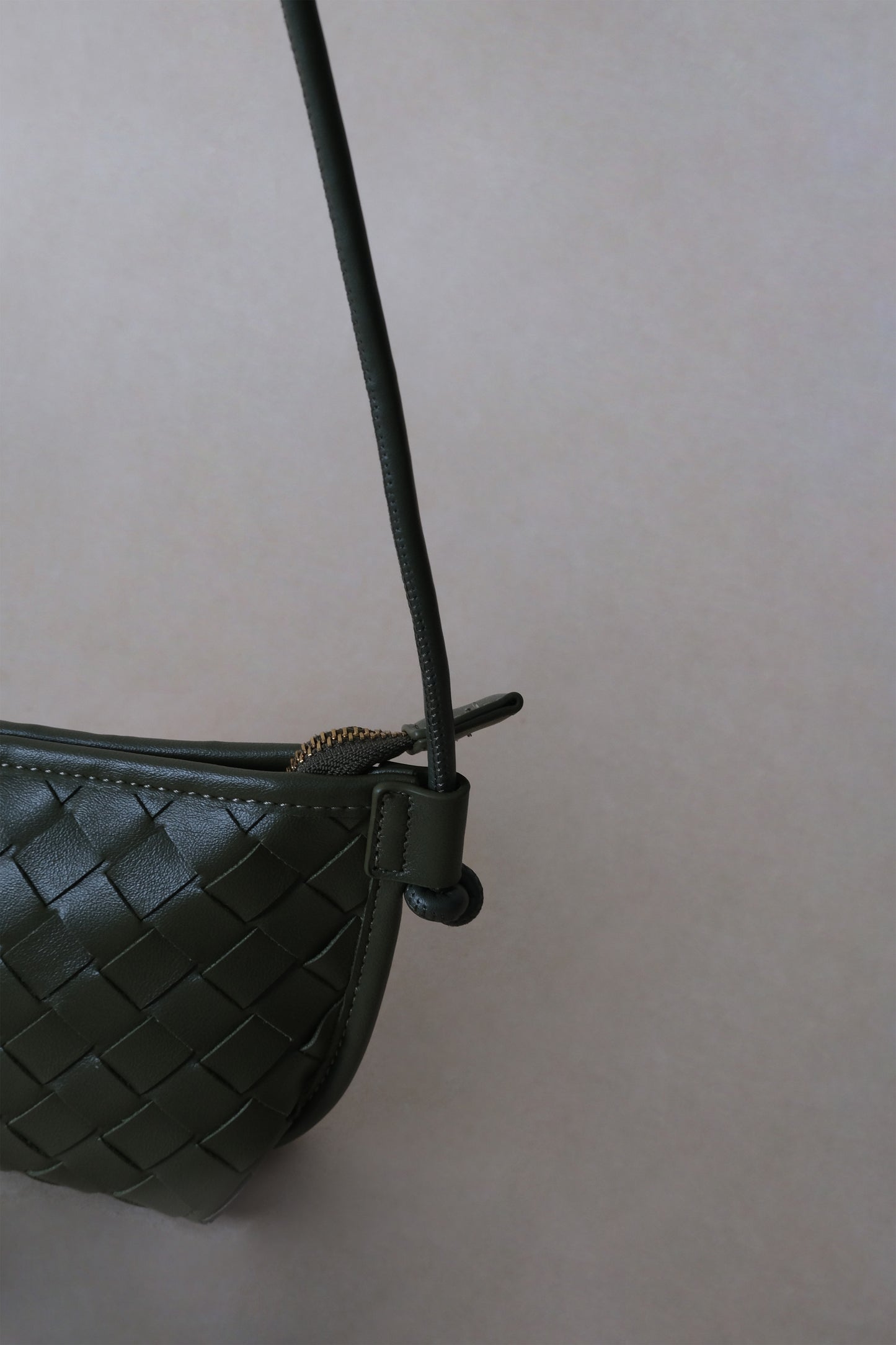 Mini Artisan Satchel - Shinny Olive Green