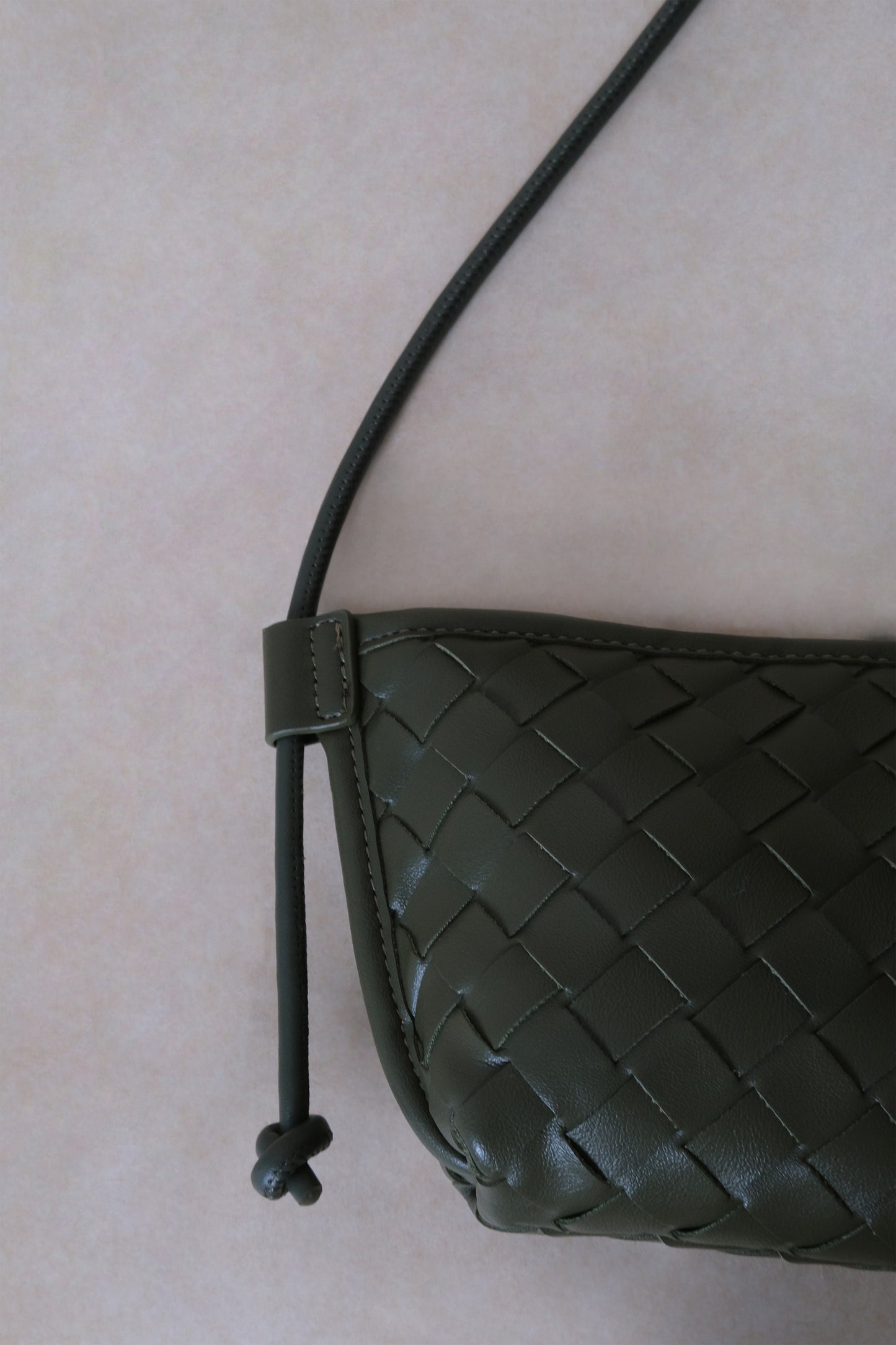 Mini Artisan Satchel - Shinny Olive Green