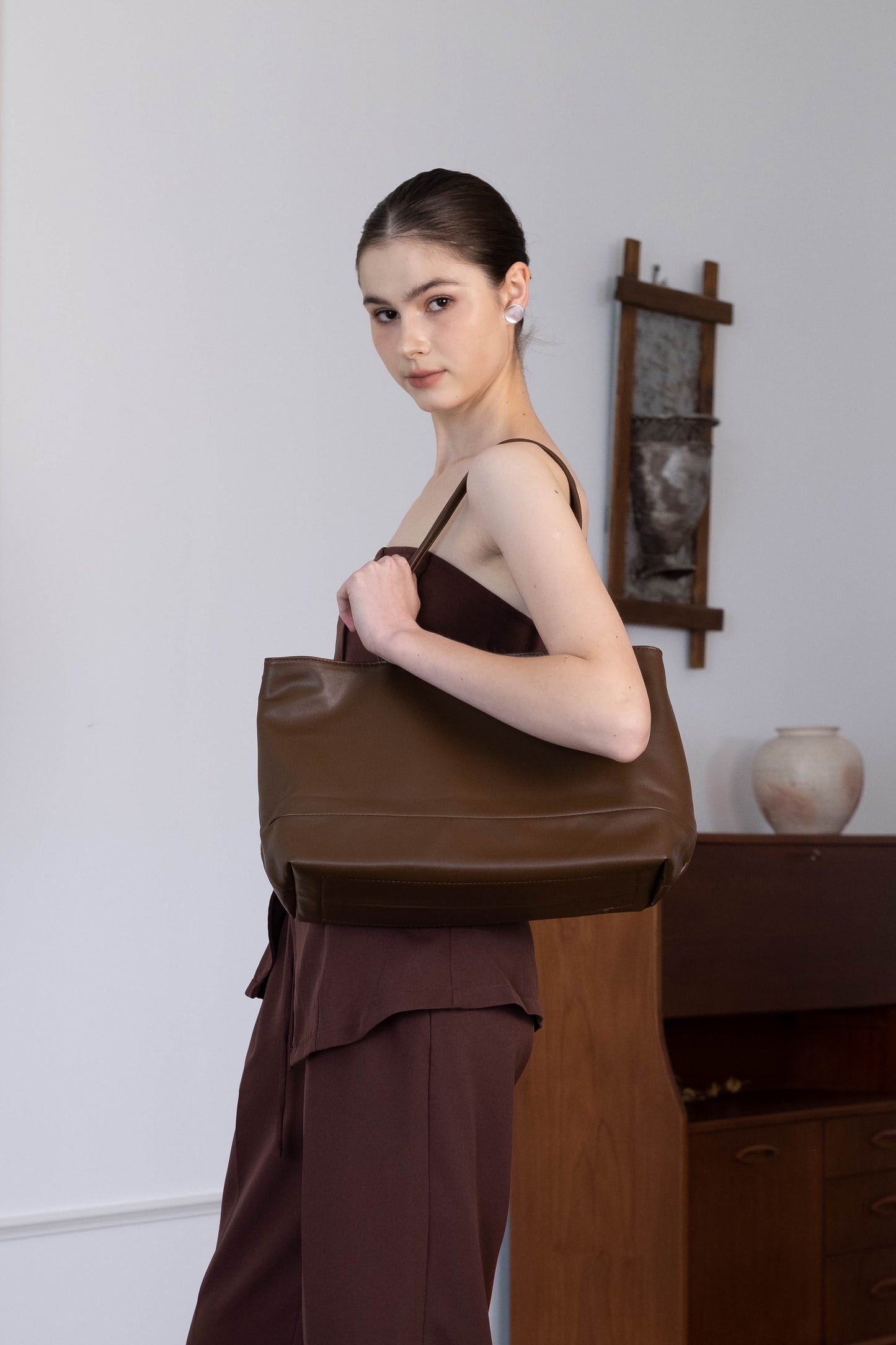 Maison Classic Tote - Coffee