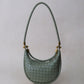 Artisan Elegance Crescent Bag - Mineral Green