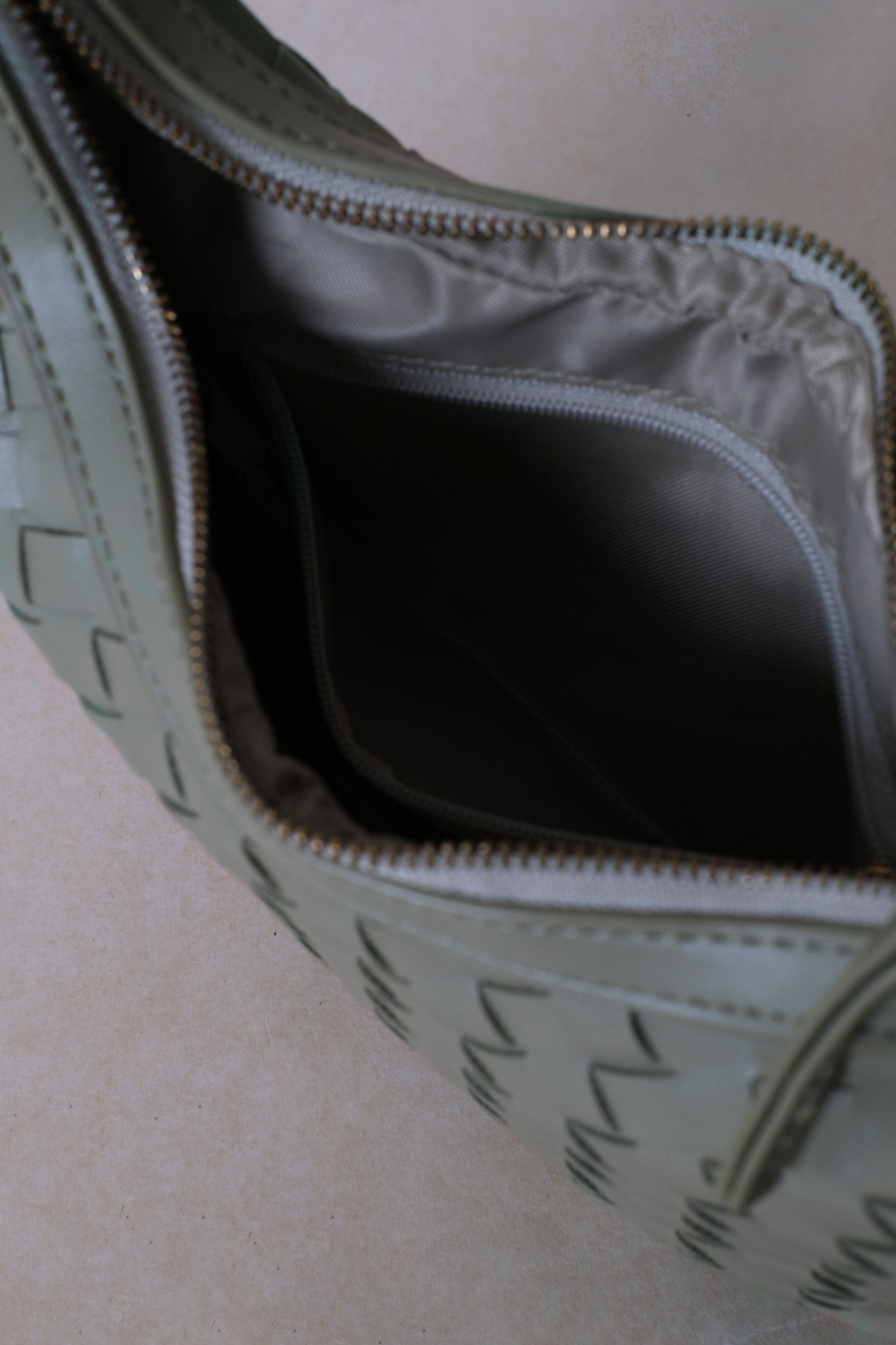Artisan Elegance Crescent Bag - Mineral Green