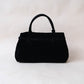 The Elegant Suede Bag In Classic Black