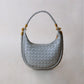 Artisan Elegance Crescent Bag - Agate Grey
