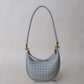 Artisan Elegance Crescent Bag - Agate Grey