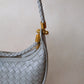 Artisan Elegance Crescent Bag - Agate Grey