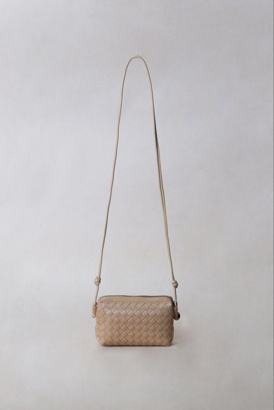 Artisan Elegance Box Bag - Almond