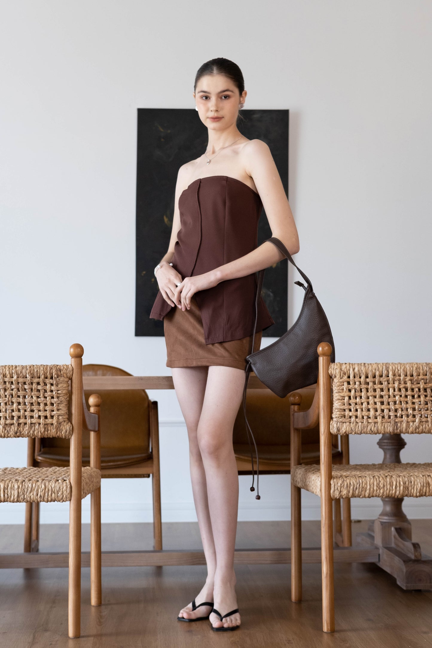 The Mireille Hobo - Dark Coffee