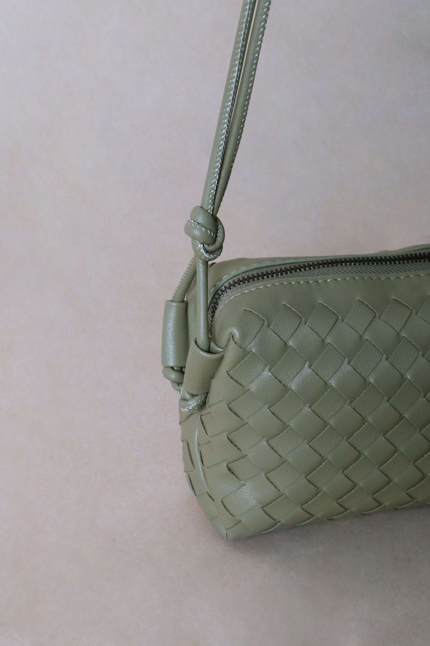 Artisan Elegance Box Bag - Mineral Green