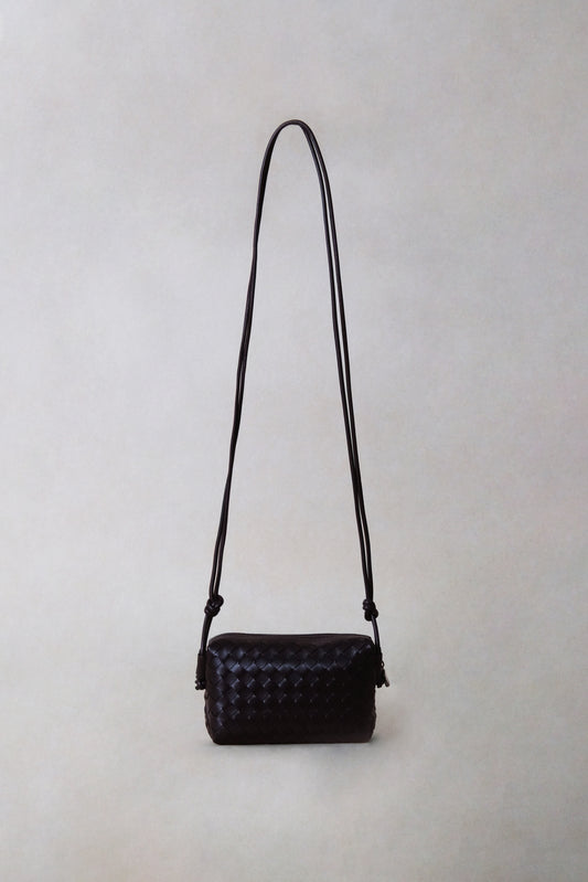 Artisan Elegance Box Bag - Black Currant