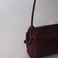 Artisan Elegance Box Bag - Shinny Wine Red