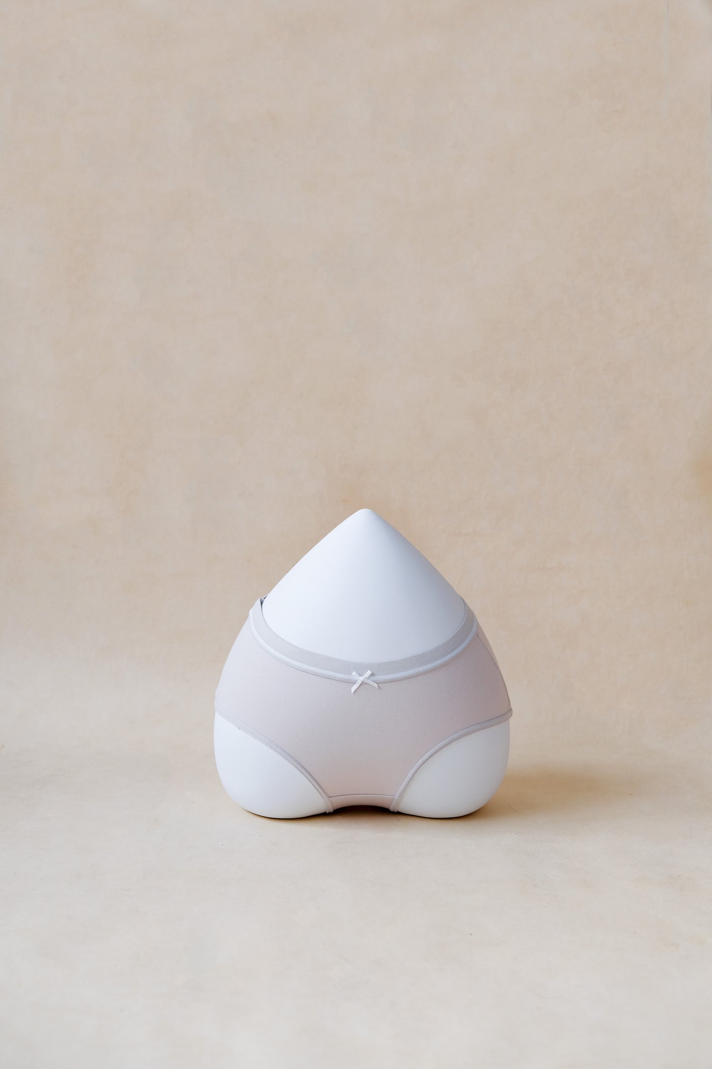 Petit Bow Cotton Panty - Light Grey