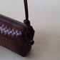 Artisan Elegance Box Bag - Shinny Wine Red