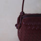 Artisan Elegance Box Bag - Shinny Wine Red