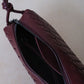 Artisan Elegance Box Bag - Shinny Wine Red
