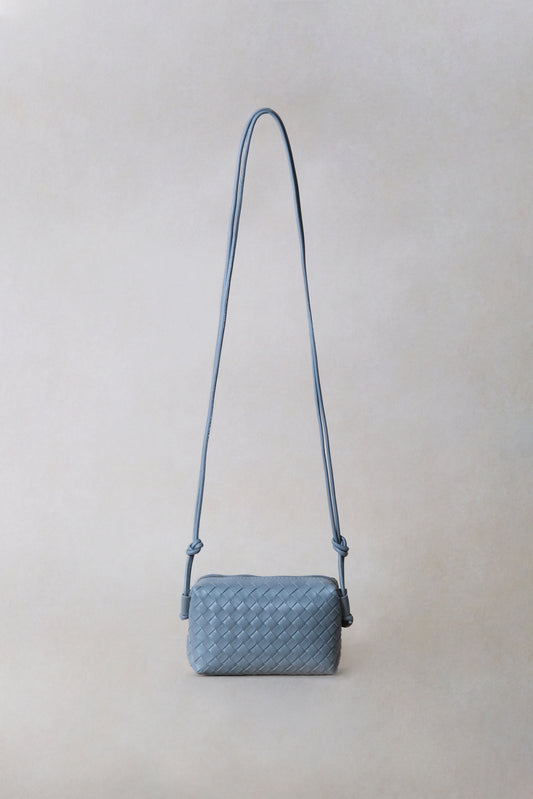 Artisan Elegance Box Bag - Dusty Blue