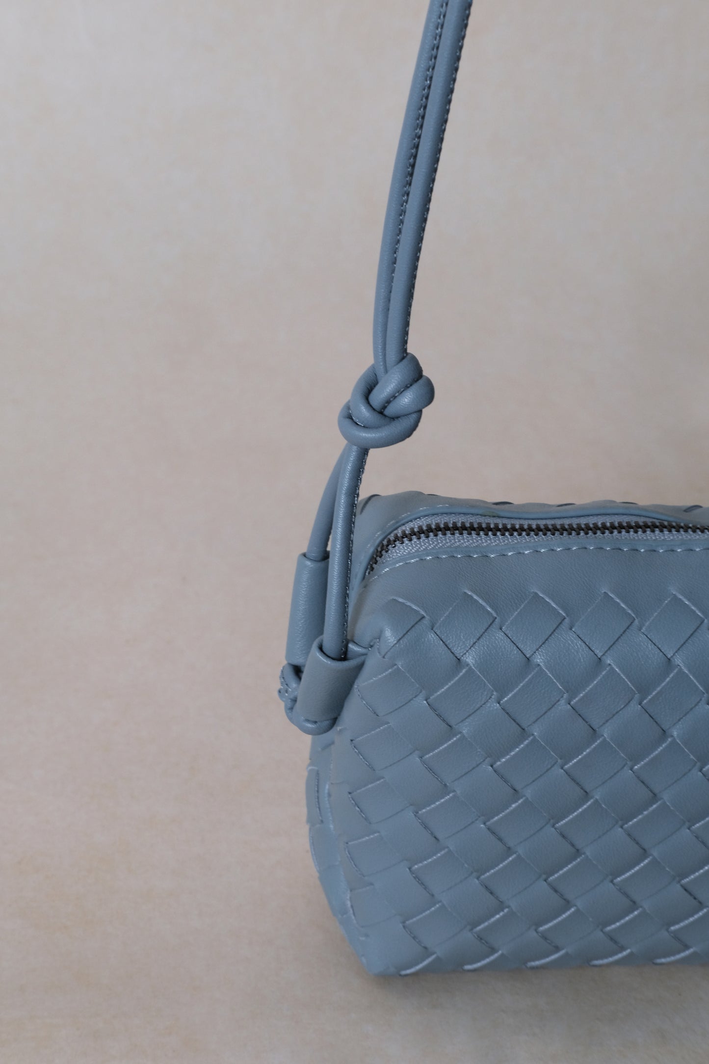 Artisan Elegance Box Bag - Dusty Blue