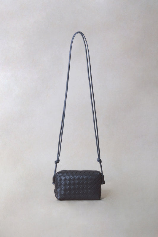 Artisan Elegance Box Bag - Gunmetal Gray