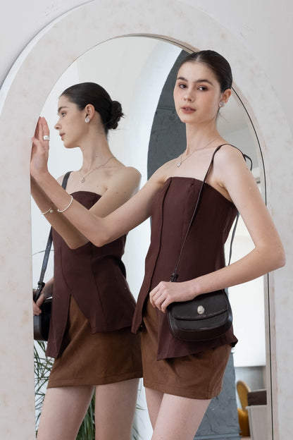 The Yuna Saddle Bag - Dark Coffee