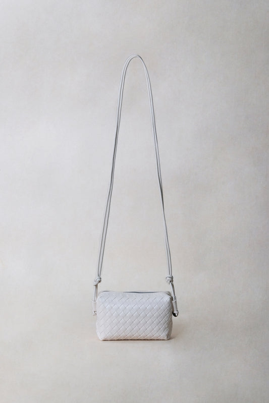 Artisan Elegance Box Bag - Cream White
