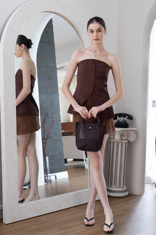 The Chérie Bucket Bag - Dark Chocolate