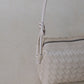 Artisan Elegance Box Bag - White Sand