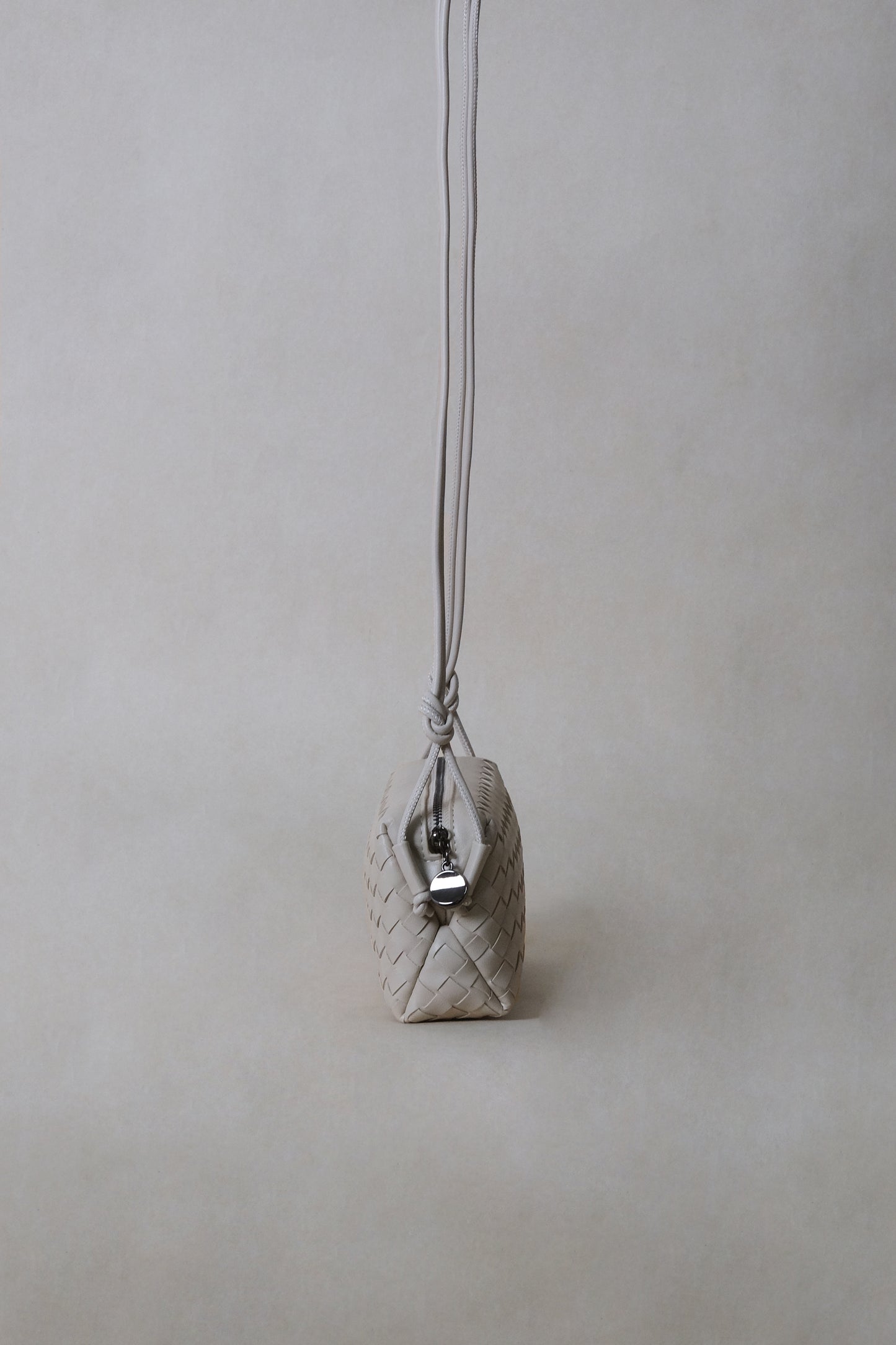 Artisan Elegance Box Bag - White Sand